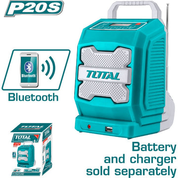 PARLANTE INALAMBRICO 20V BLUETOOTH BATERIA Y CARGADOR NO INCLUIDO TOTAL