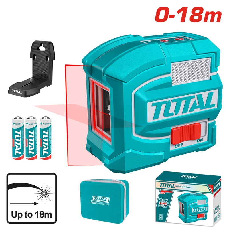 NIVEL LASER 0-18M LUZ ROJA INDUSTRIAL SUPER TOTAL