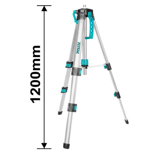 TRIPODE DE ALUMINIO (120MM) PARA NIVEL LASER / TUERCA 5/8" - 1/4" (TOTAL)
