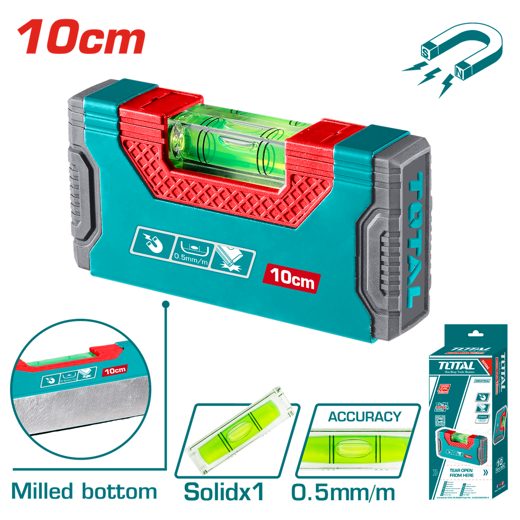 NIVEL 10 CM  IMANTADO INDUSTRIAL SUPER TOTAL (TMT205101)
