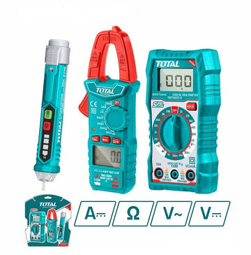 KIT MEDIDOR DE CORRIENTE (PROBADOR, MULTIMETRO Y PINZA) SUPER SELECT  (TOTAL)