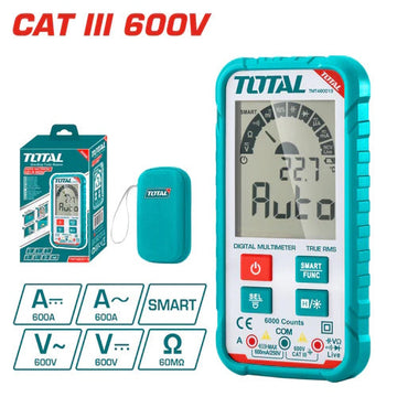 MULTIMETRO DIGITAL 6000 DIGITOS CAT III 600V (TOTAL)