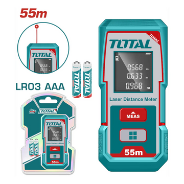 MEDIDOR DE DISTANCIA LASER 55MTS INDUSTRIAL SUPER TOTAL (TMT550166)