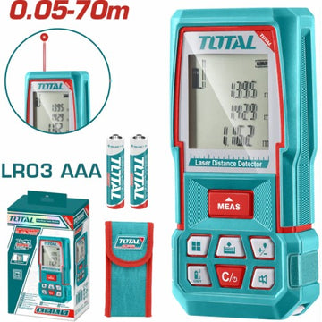 MEDIDOR DE DISTANCIAS LASER 70MTS TOTAL (TMT57026)