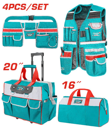 JUEGO DE PORTA HERRAMIENTA X 4 PZS SUPER TOTAL (TOS230910)