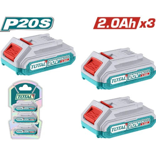 KIT DE BATERIA DE LITIO (20V) 2AH X 3 UNDS (TOTAL)