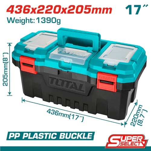CAJA DE HERRAMIENTA (17") PLASTICA / SUPER SELECT (TOTAL)