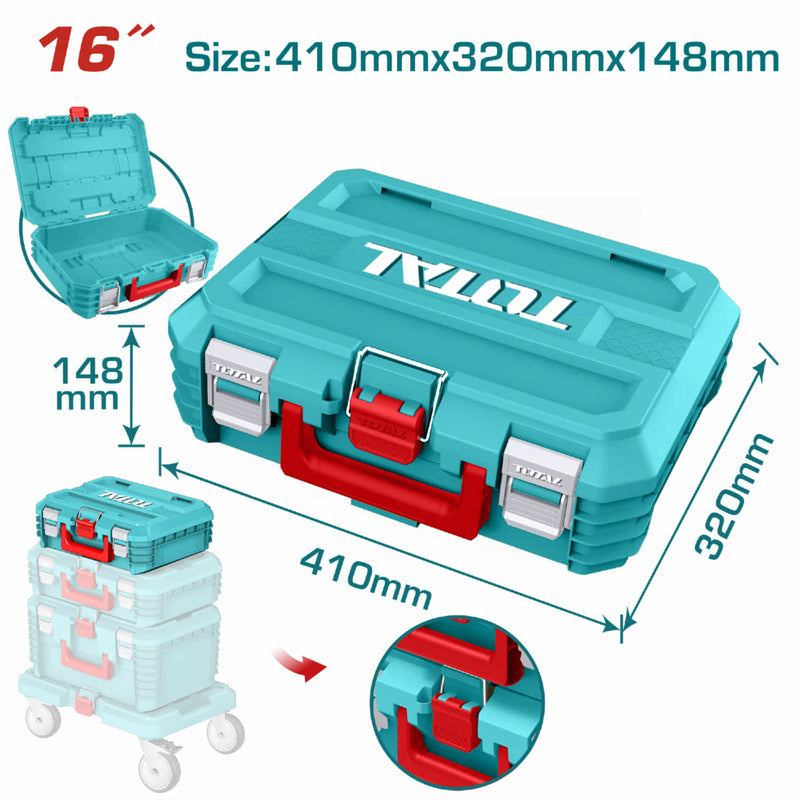 CAJA HERRAMIENTAS 16" APILABLE SUPER TOTAL (TPBXS101)