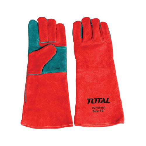 GUANTE (16") DE CUERO PARA SOLDAR  (TOTAL)