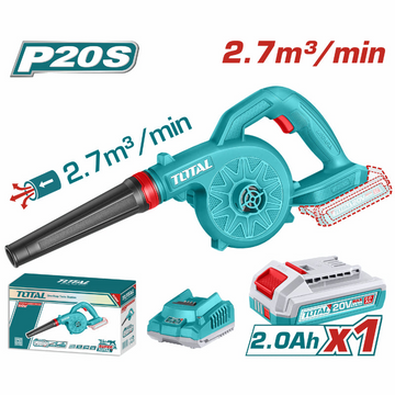 SOPLADORA INALAMBRICA 20V INCLUYE 1 BATERIA 2.0AH Y 1 CARGADOR 20V SUPER TOTAL (UTABLI20781)