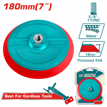 DISCO DE PP-EVA CON VELCRO  7" PARA POLICHADORA SUPER TOTAL (UTAC18051)