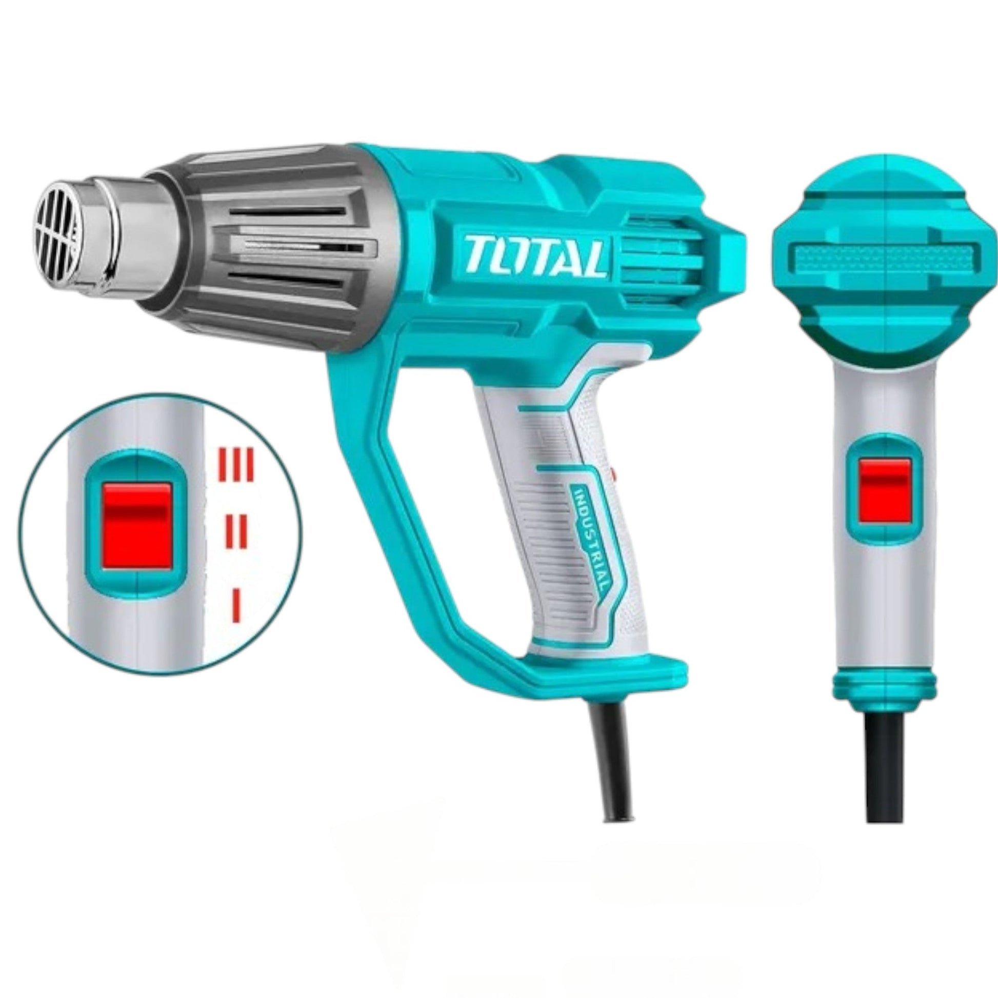 PISTOLA DE CALOR 1600W 3 TEMPERATURAS C/BOQUILLAS