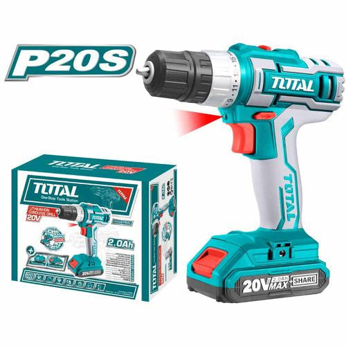 TALADRO 20V (3/8") + 1 BATERIA 2,0AH SIN PERCUTOR (TOTAL)