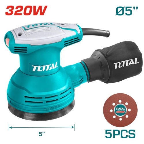 LIJADORA 320W (5") ROTO ORBITAL  (TOTAL)
