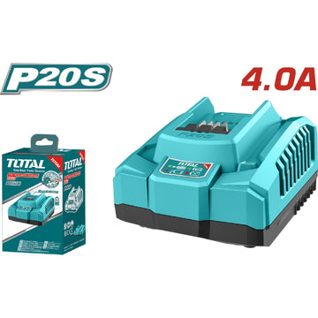 CARGADOR INTELIGENTE PARA BATERIAS 20V 4.0AH INDUSTRIAL TOTAL