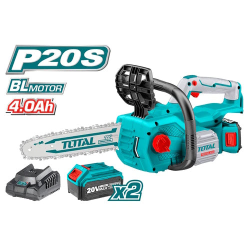 MOTOSIERRA  20V (12") 2 BATERIAS 4.0 AH + CARGADOR (TOTAL)