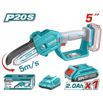 SIERRA MINI INALAMBRICA DE 5" 20V INCLUYE UNA BATERIA Y CARGADOR TOTAL