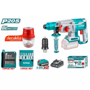 ROTOMARTILLO 20V GRANDE + 2 BATERIAS Y CARGADOR + SET DE BROCAS  (TOTAL)