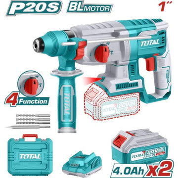 TALADRO ROTOMARTILLO 20V SDS PLUS 2,5 JULES INCLUYE BATERIA Y CARGADOR