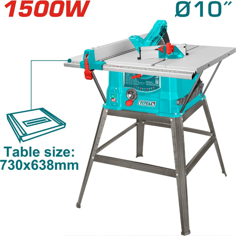 SIERRA DE BANCO 10" 1500W 4500RPM SUPER TOTAL