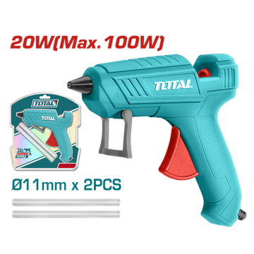 PISTOLA SILICONA 25W 110-120V INCLUYE 4 BARRAS SUPER TOTAL