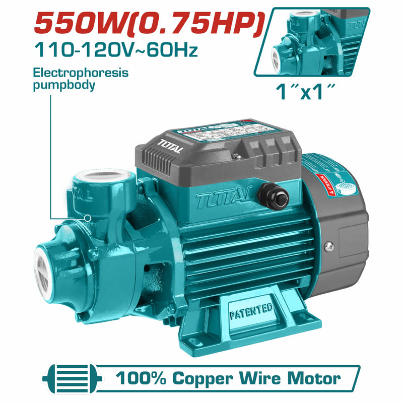 BOMBA DE AGUA PERIFERICA (550W) 3/4HP (TOTAL)
