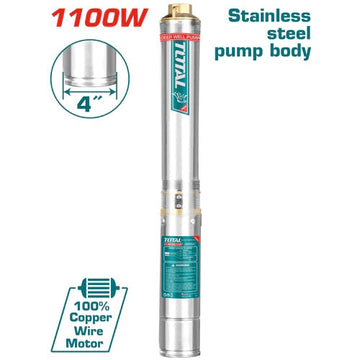 BOMBA SUMERGIBLE TIPO LAPICERO (1100W) 1,5HP (112M) (TOTAL)