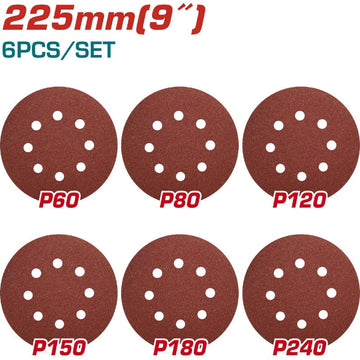 REPUESTO DE DISCOS DE LIJADORA DE PISO Y PARED JUEGO X 6 PIEZAS (UTWS10501) TOTAL (UTWS10501- SP-122)